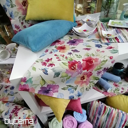 Tapestry fabric PASTEL FLOWERS