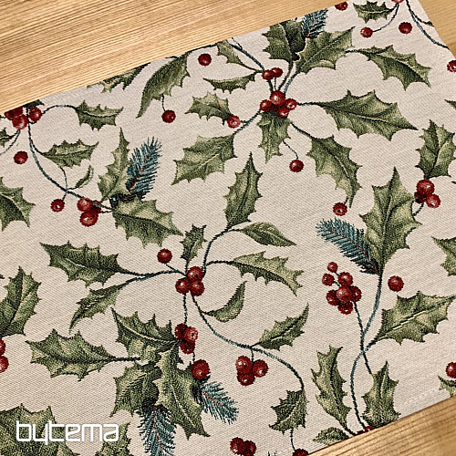 Christmas table setting HOLLY
