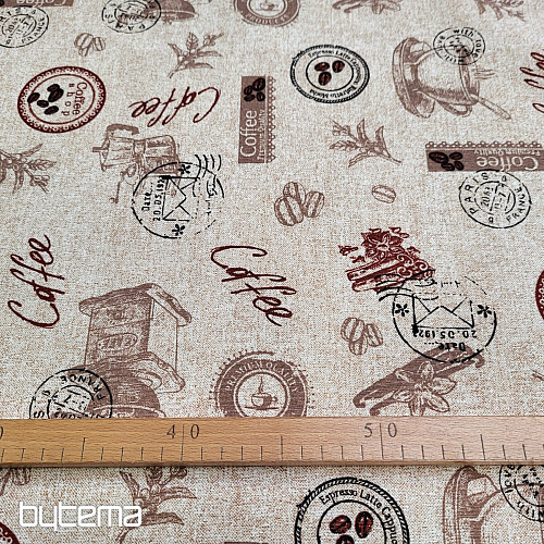 Decorative fabric COFFEE MARON