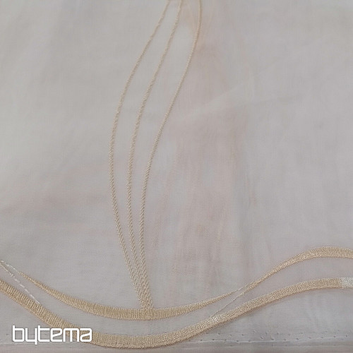Modern embroidered curtain white - cream GERSTER  556/23