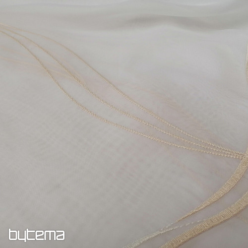 Modern embroidered curtain white - cream GERSTER  556/23