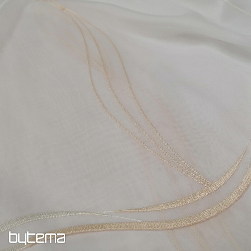 Modern embroidered curtain white - cream GERSTER  556/23