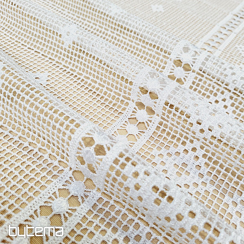 Crocheted stained glass curtain GERSTER 11428