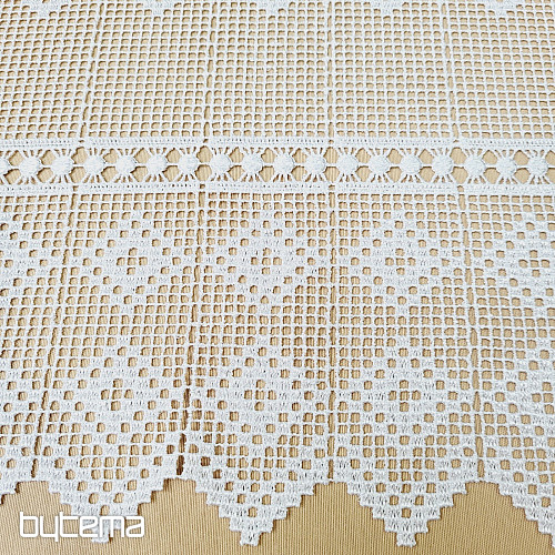 Crocheted stained glass curtain GERSTER 11428