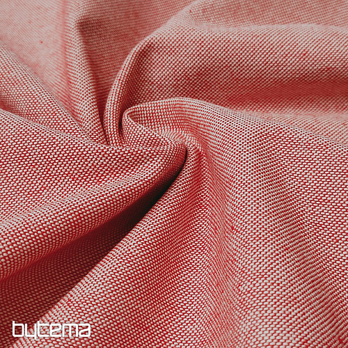 Decorative fabric LINEN PASTEL red 64