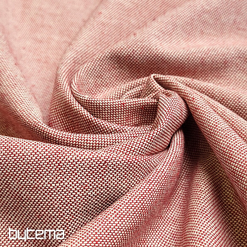 Decorative fabric LINEN PASTEL burgundy 65