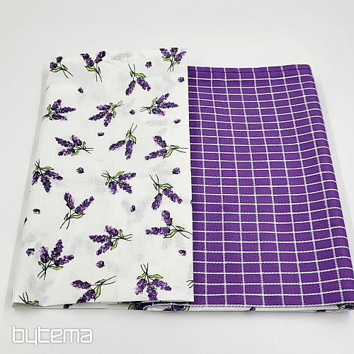 Cotton towels LAVENDER DICE