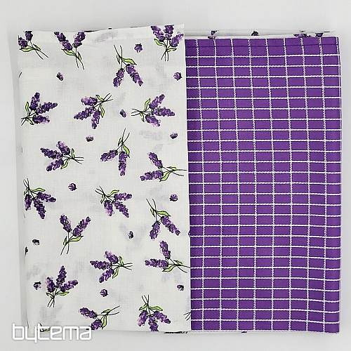 Cotton towels LAVENDER DICE