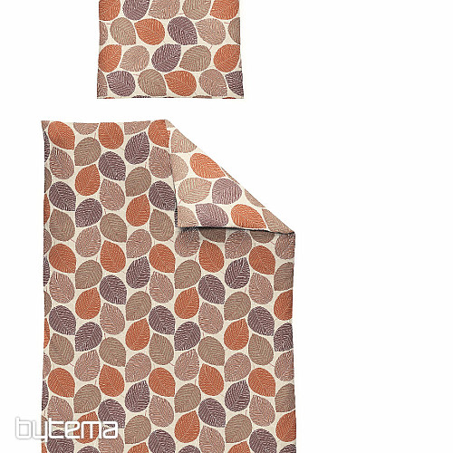 Luxury flannel bedding IRISETTE Frank orange