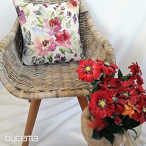 Tapestry cushion cover PASTEL FLOWERS