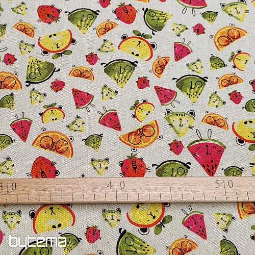 Decorative fabric FRUITS digital print