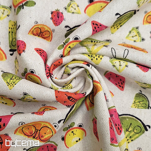 Decorative fabric FRUITS digital print