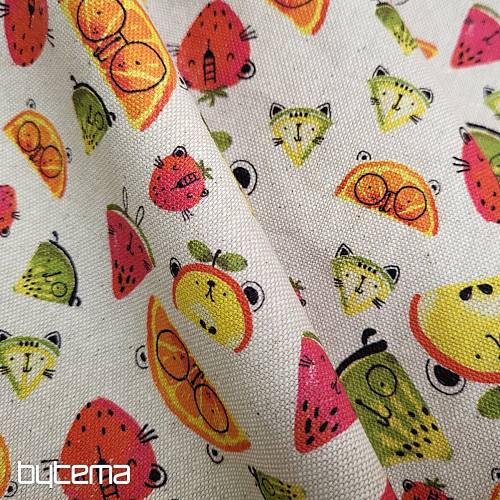 Decorative fabric FRUITS digital print