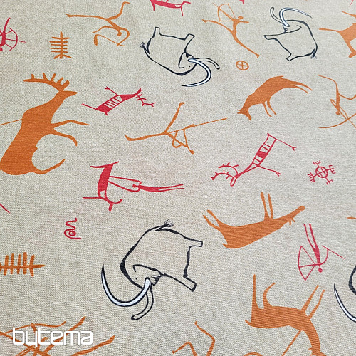 Decorative fabric BUXU mammoths