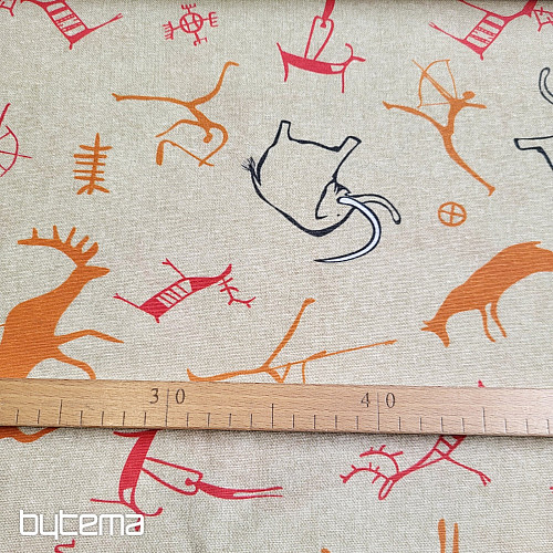 Decorative fabric BUXU mammoths
