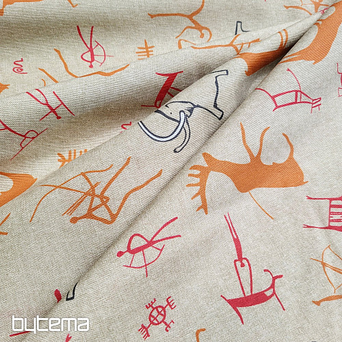 Decorative fabric BUXU mammoths