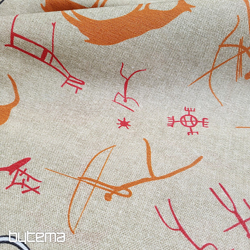 Decorative fabric BUXU mammoths