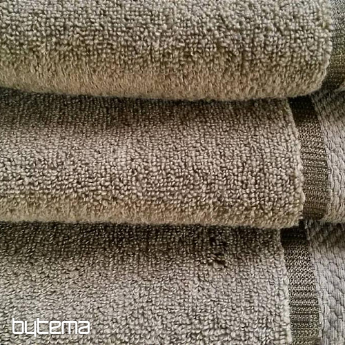 Towel and bath towel MIKRO dark green