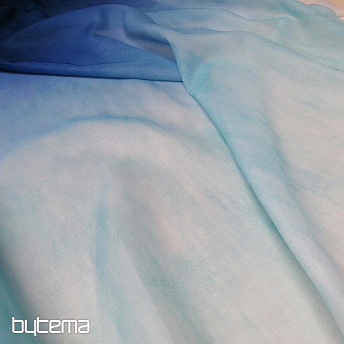 Light decorative curtain HAPPY blue