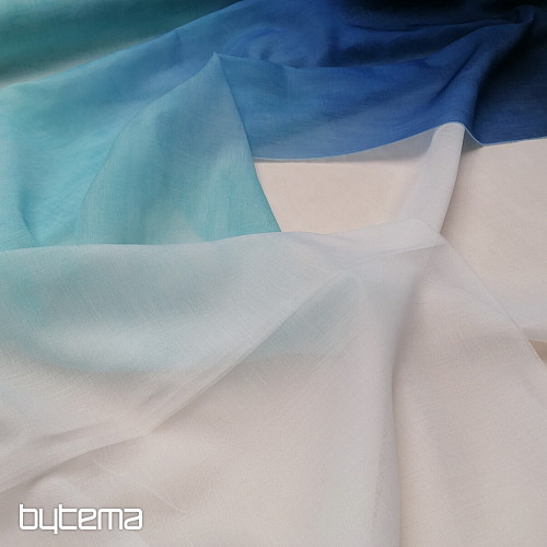 Light decorative curtain HAPPY blue