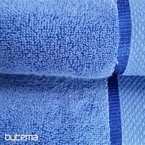 Towel and bath towel MIKRO blue