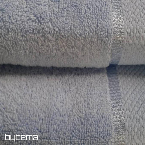 Towel and bath towel MIKRO light blue
