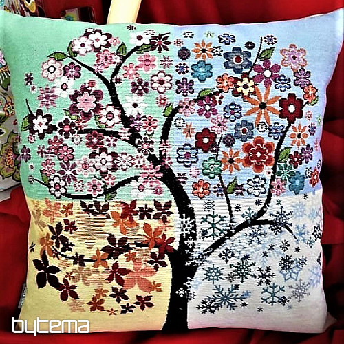Tapestry cushion cover TREE 4 SEASONS