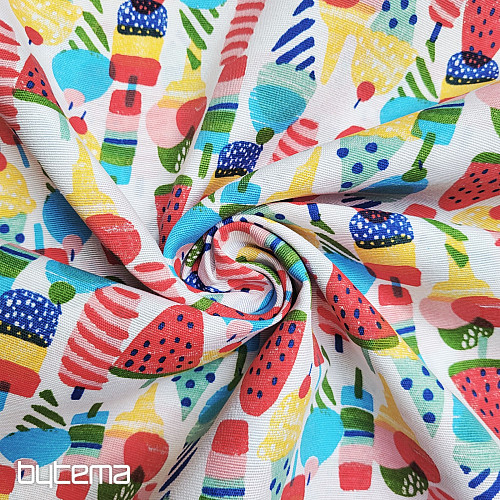 Decorative fabric ICE CREAM