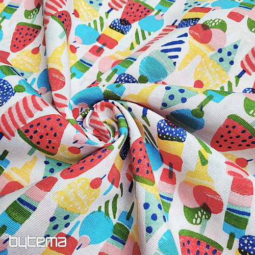 Decorative fabric ICE CREAM
