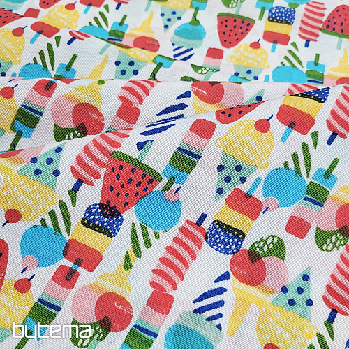 Decorative fabric ICE CREAM