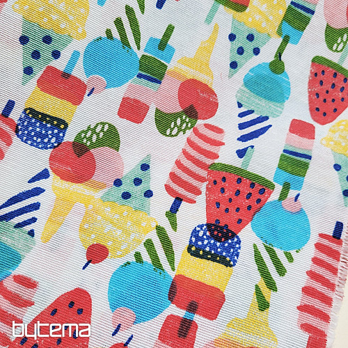 Decorative fabric ICE CREAM