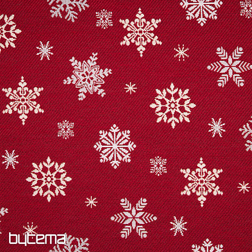 Tapestry fabric FLAKE RED