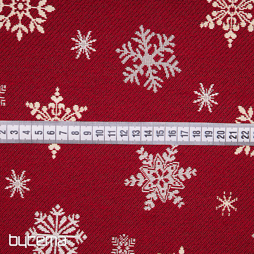 Tapestry fabric FLAKE RED