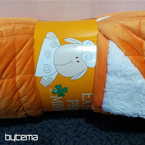 Microfiber blanket EXTRA SOFT SHEEP - orange