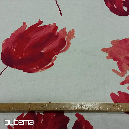 Decorative fabric IZALINE rouge