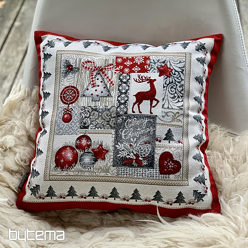 Christmas tapestry pillow cover MERRY CHRISTMAS