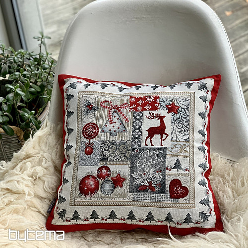 Christmas tapestry pillow cover MERRY CHRISTMAS
