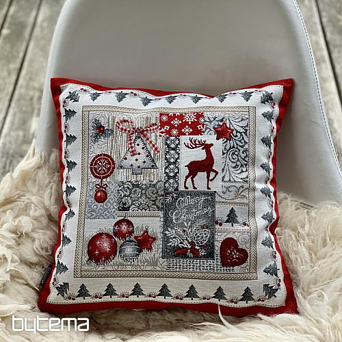 Christmas tapestry pillow cover MERRY CHRISTMAS