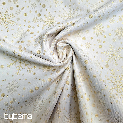 Jacquard deco SNOWFLAKES I gold