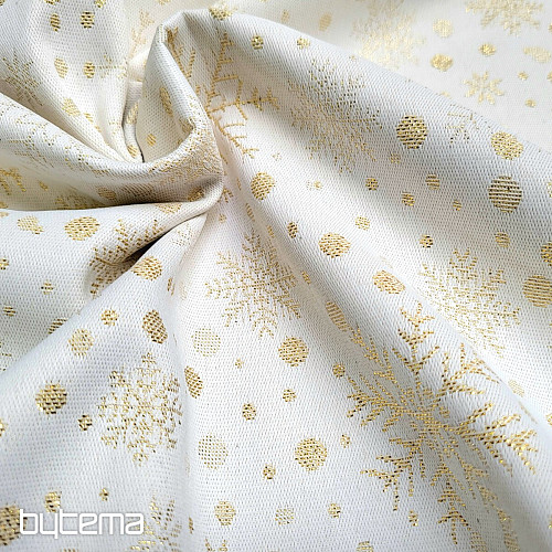 Jacquard deco SNOWFLAKES I gold