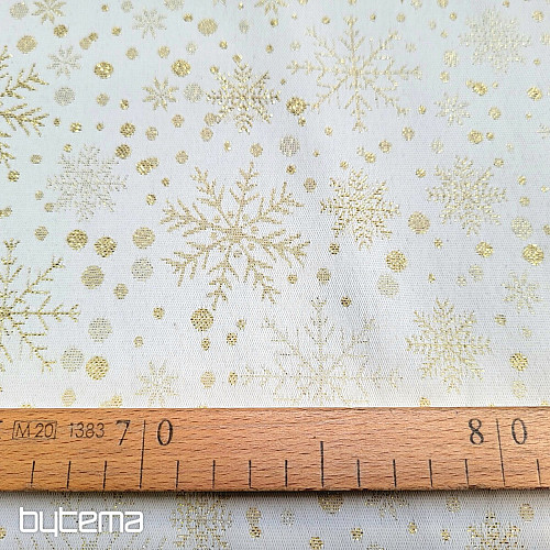 Jacquard deco SNOWFLAKES I gold