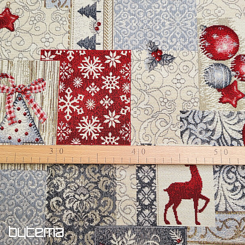 Tapestry fabric MODERN CHRISTMAS