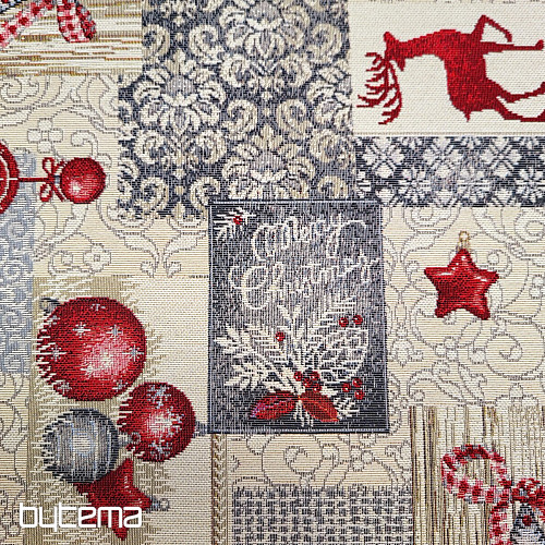 Tapestry fabric MODERN CHRISTMAS