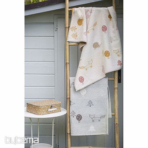 Children's cotton blanket DF Animals 100x75