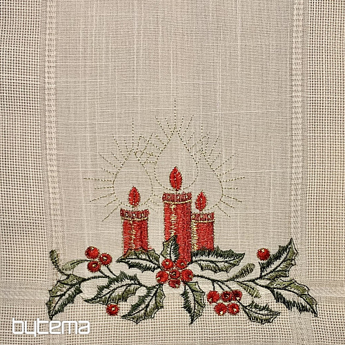 Christmas embroidered tablecloth and shawls CANDLE