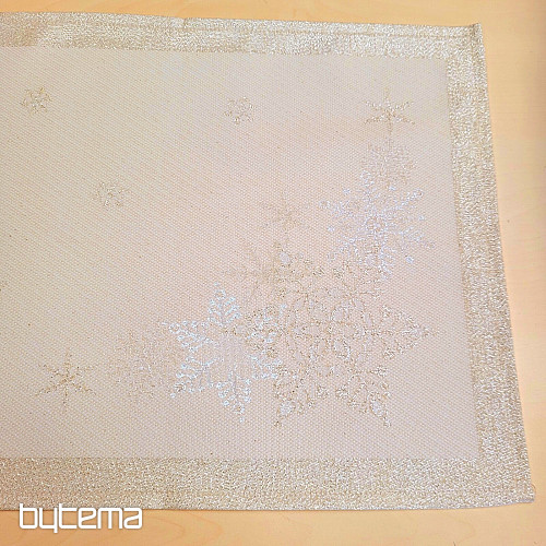 Christmas tablecloths and scarves SILVER CHRISTMAS Silver NATURAL