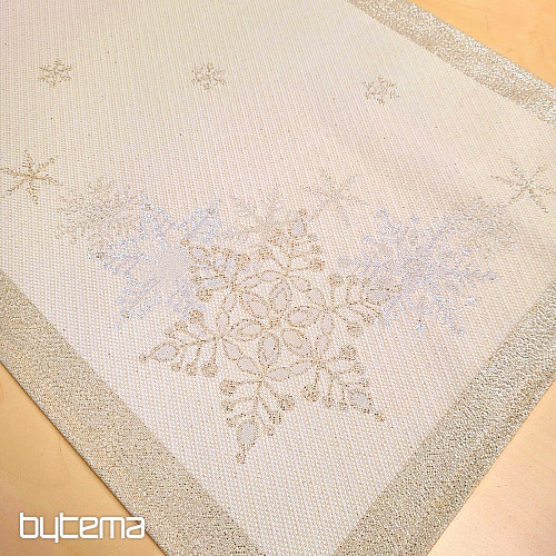 Christmas tablecloths and scarves SILVER CHRISTMAS Silver NATURAL