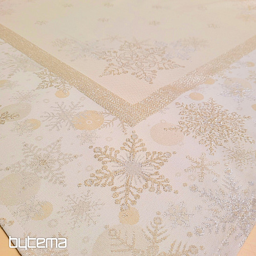 Christmas tablecloths and scarves SILVER CHRISTMAS Silver NATURAL