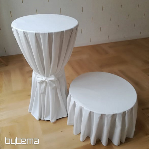 Modern unicolored fabric COSMOS white 145 cm