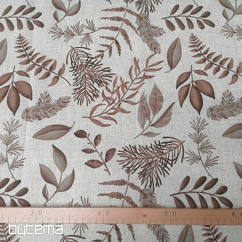 Decorative fabric FERN BROWN